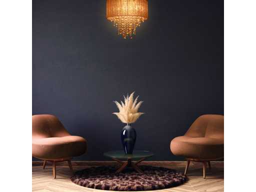 Organza crystal ceiling lamp