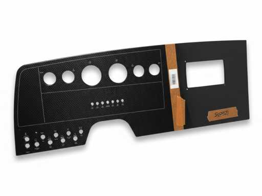 Pannello originale in fibra di carbonio Riva per Rivamare 38 con plotter da 7 pollici - 426075