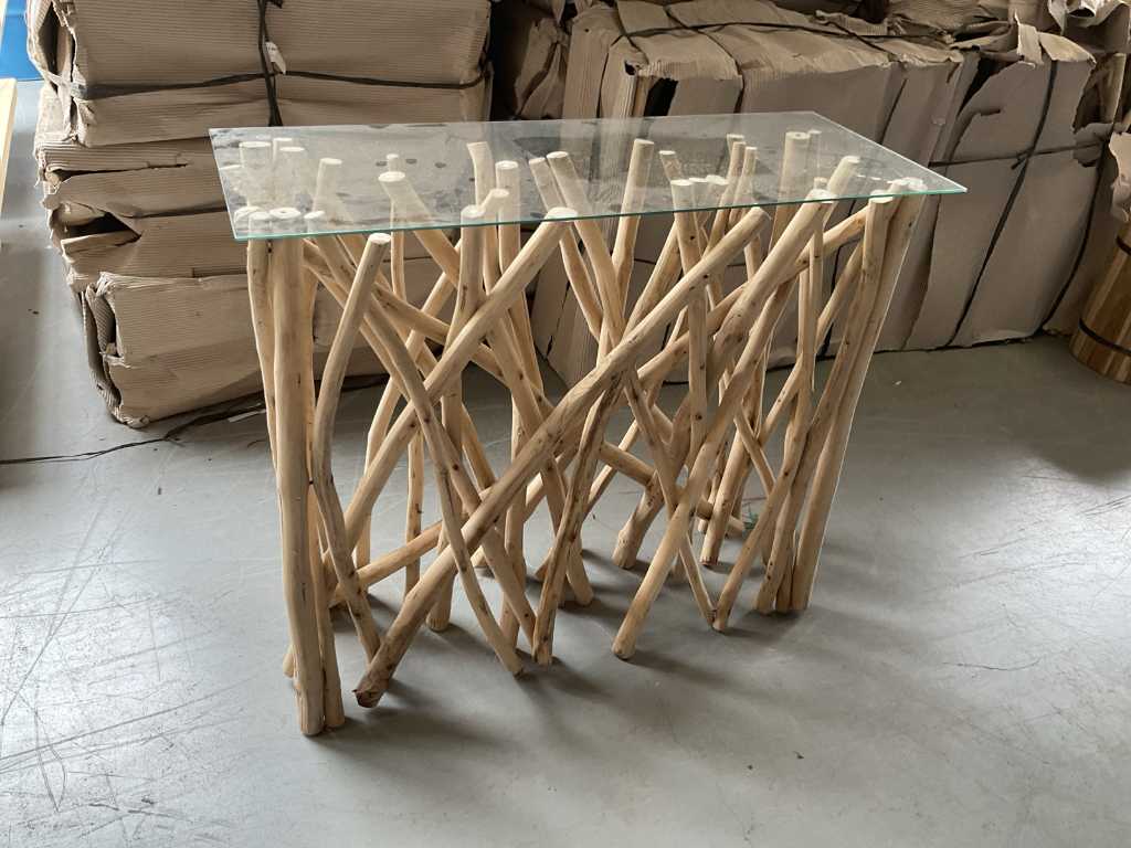 Table d’appoint en bois de chauffage (6x)