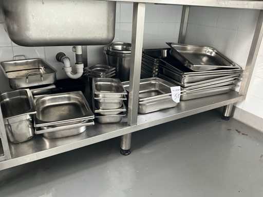 Batch of various gastronorm tray