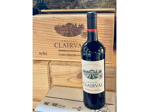 2021 - Château Clarival - Bordeaux Supérieur houten kist - Rode wijn (60x)