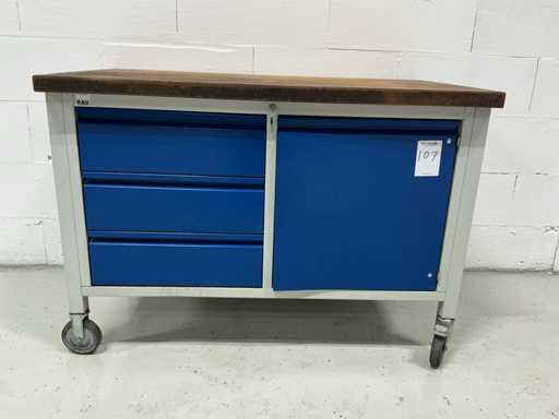 Banc de lucru mobil RAU cu conținut