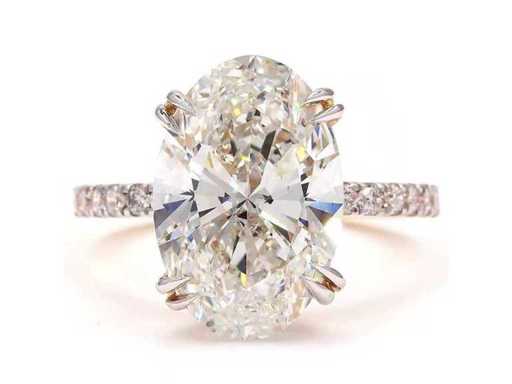 18-Karat-Gelbgoldring mit 5,45 Karat. Diamant