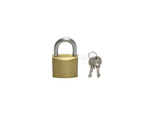 Lucchetto in ottone Allpa con staffa in acciaio inox - 078895
