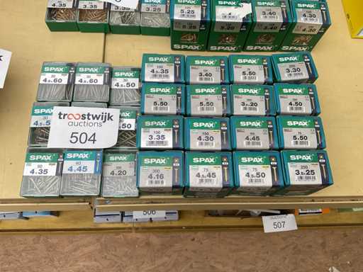 25 de cutii de șuruburi