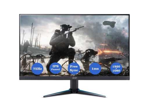 Nitro VG270bmiix - 69cm 27" W, 16:9 FHD ZeroFrame FreeSync 1ms(VRB) 250nits IPS LED VGA 2xHDMI MM Audio in/out EURO EMEA MPRII Black Acer EcoDisplay