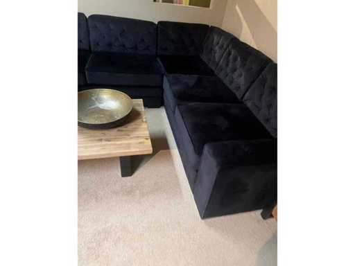 Chesterfiled - Sofa, Chesterfield Capiton aksamitna wymiary około 320 x 280