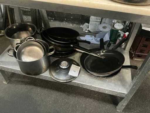 Batch of pots and pans