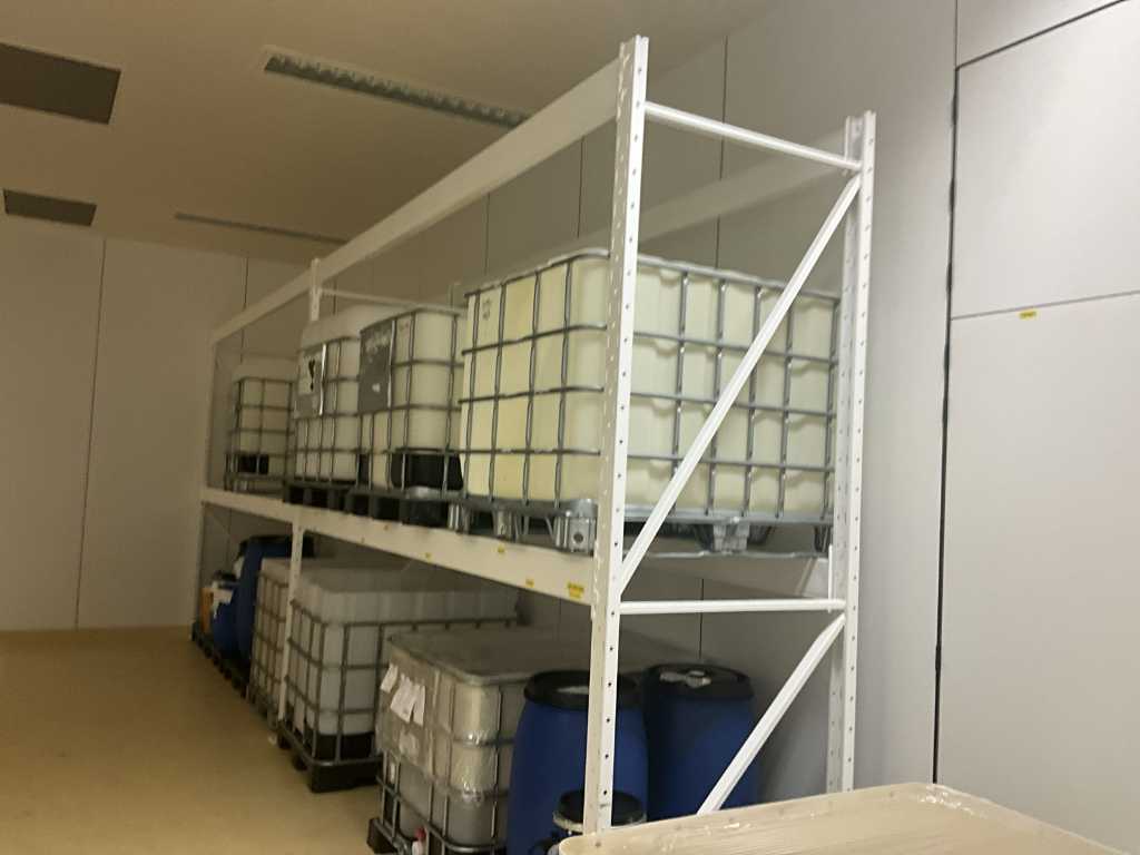 Metal white pallet rack/rack from approx. 7.50 lpm