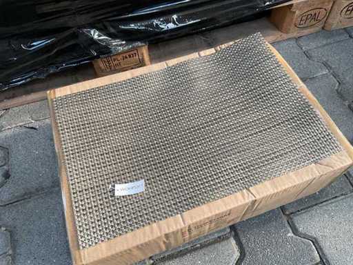 Covoraș de masă pătrat negru măsliniu, 45x30cm (96x)