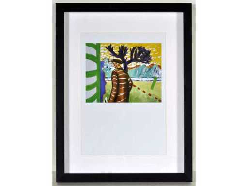 Roger Raveel - Meeting with the blue of the woman - offset