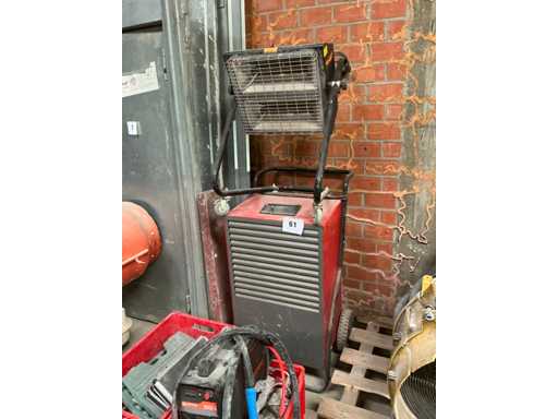 Bouwdroger + warmtelamp