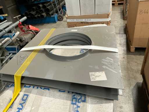 Plaque de toit avec saillie de toit (4x)