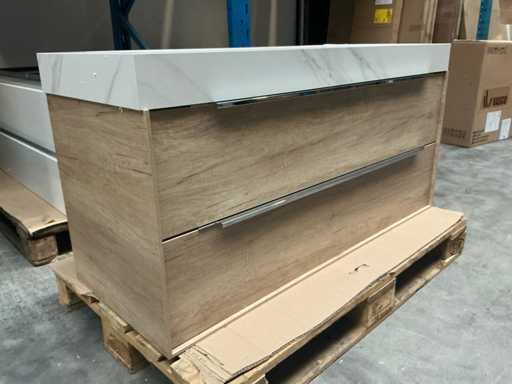 Wisa Cassino Basis Nebraska Badezimmermöbel 120 cm