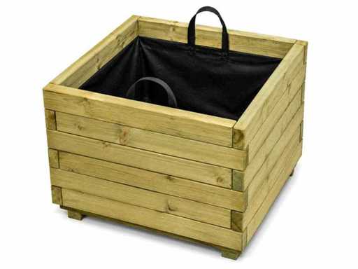 Vuren bloembak vierkant 60x60x45 cm (12x)