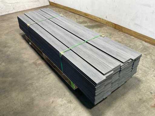 Bamdura Composite decking board - Grigio scuro - 280x14.3x2.2 cm (95x)