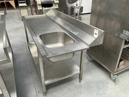 Évier en acier inoxydable pour lavage automobile