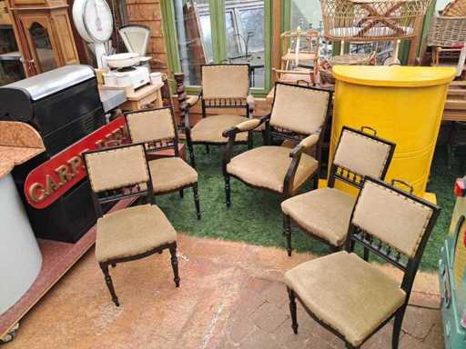 Set stoelen (6x antiek)