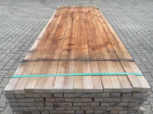 Massaranduba Grob gesägte Unterlagen 2000x60x40mm (105x)