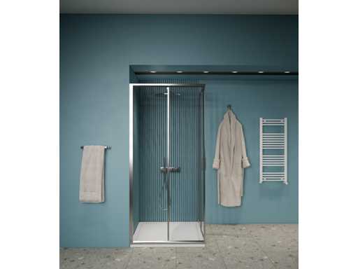 Gliss Design Cabina Doccia Doppio Doppio Scivolo 80cm