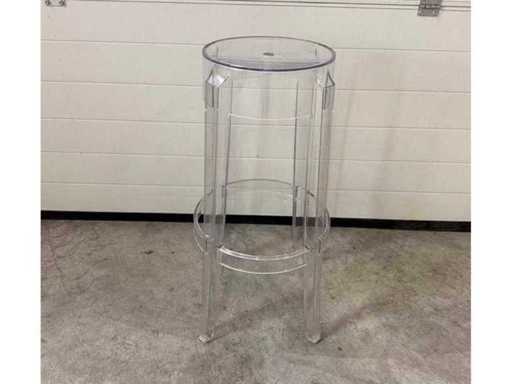 Charles Ghost By Kartell + Starck Barkruk (3x)