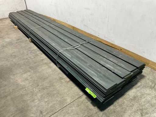 Batch Softwood Thermo rebate half-timber green - 360-540x18.5x1.9 cm