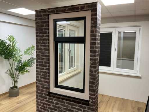 Cadre de fenêtre en plastique Gealan avec pivot/inclinaison