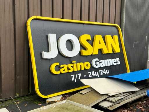 Reclamebord JOSAN en alu frames