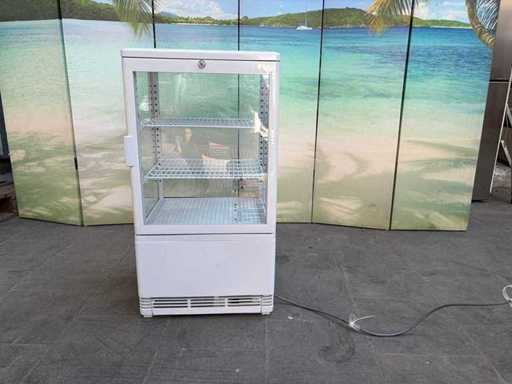 Kleine Tisch-Kühlvitrine / Getränkekühlschrank, 58 L, Modell KV-58W