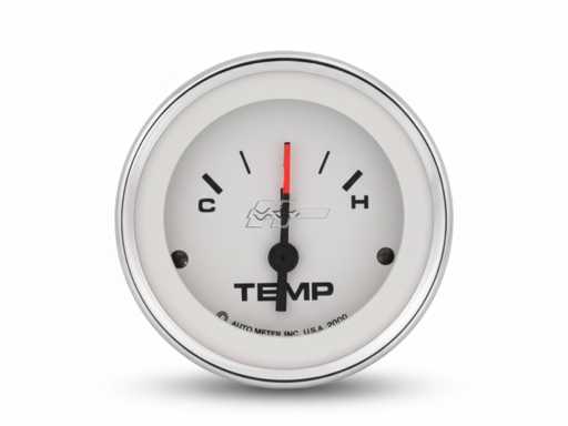 Affichage blanc de l’indicateur de température de refroidissement moteur du VeeThree - 63525FKE