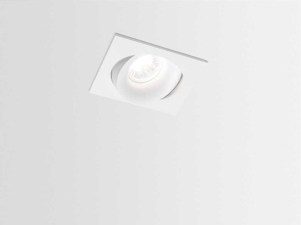 24 x Neo Square design recessed spotlights white