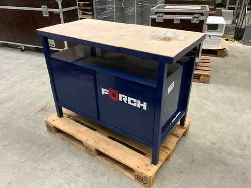 Werkbank Werkstattmöbel, 3 Schubladen, 1 Türe, massive Arbeitsplatte, abschließbar