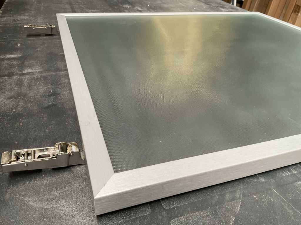 Glazen deuren in aluminium frame (61x)