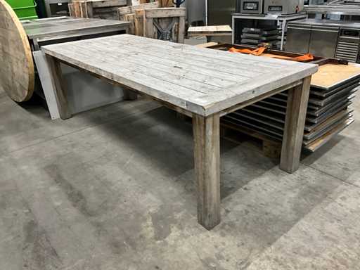 Hardwood garden table