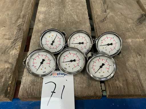 Wika Max 6 bar Drukmeter (6x)