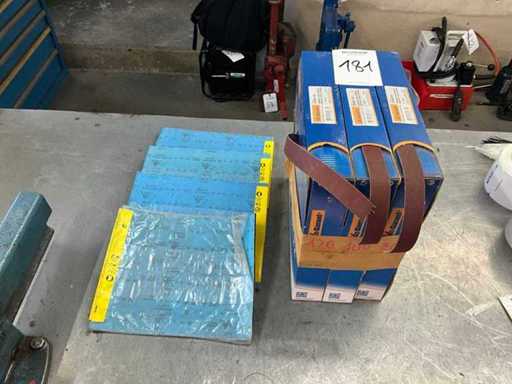 Lot of sandpaper