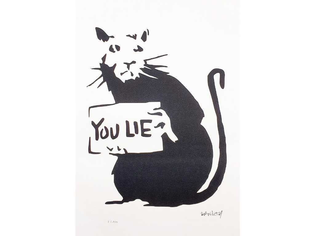 Banksy (geboren in 1974), gebaseerd op - You Lie