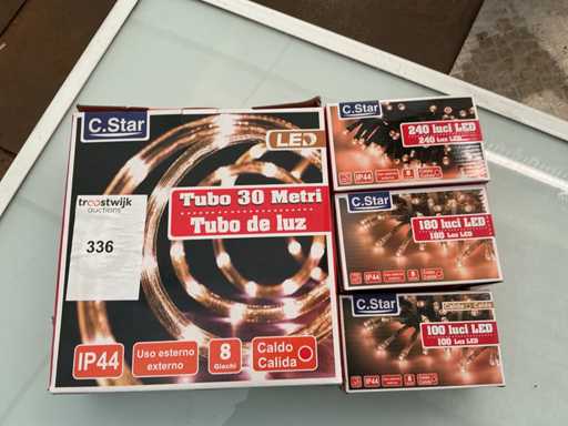 C.Star. IP20+IP44. Weihnachten LED-Beleuchtung. (4-fach)