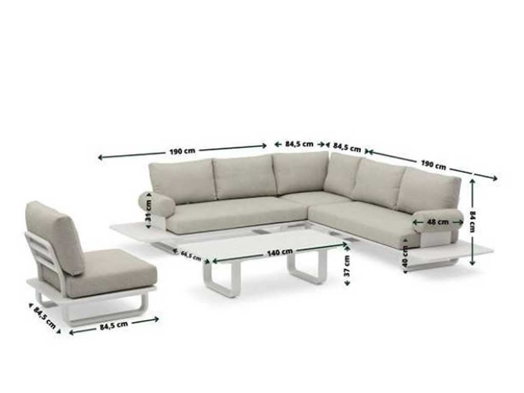 Furniture - Mar-Lucile lounge set white