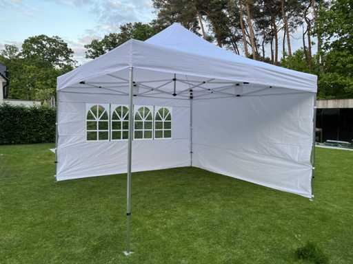 Easy-up tent 4M x 4M white Aluminum frame tent party