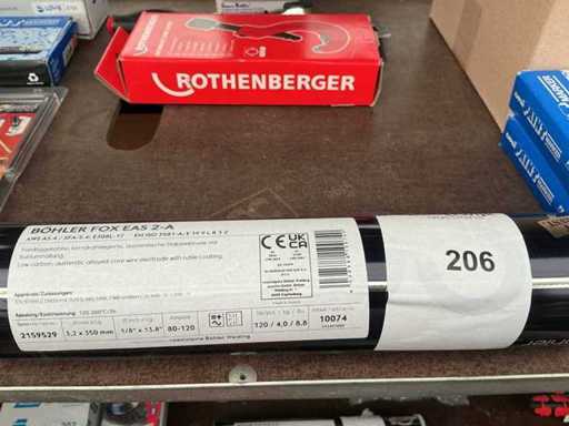 Bohler Fox EAS 2-A for 80-120 Ampere Welding Ropes for Arc Welding