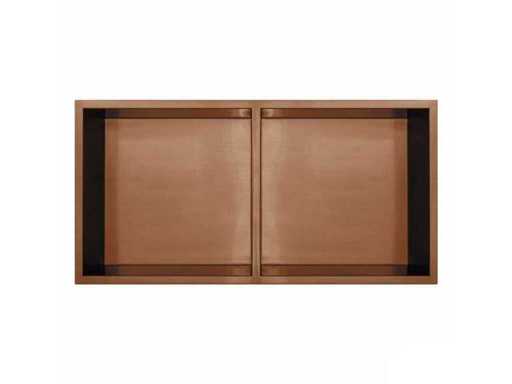 Qisani - Flow - Built-in niche double - Copper 61 x 30.5 cm