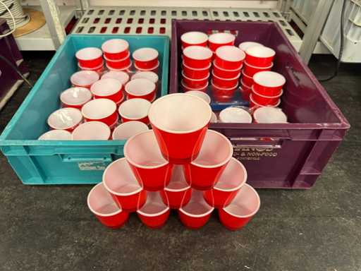 Partij glazen potten