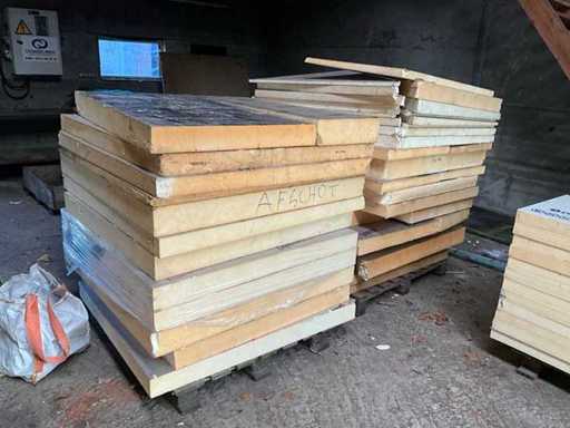 Partij diverse afschot isolatie panelen waaronder IKO