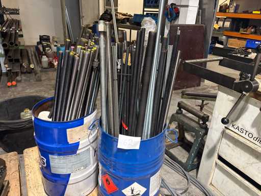 Lot Threaded Rods / Tie Rods M12–M24 – Used