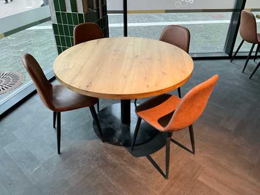 Satellite Round Dining Table with Chairs