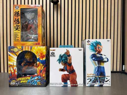 Banpresto - Figurines Dragon Ball Z et Dragon Ball Super Premium Collection (4x)