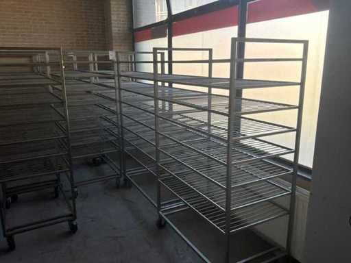 Everbake Afkoel etagewagen, rvs (6x)