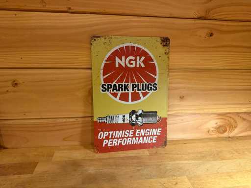 Cartello pubblicitario in metallo