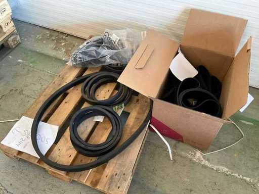 Power belts and pickup tines